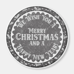 Íman Feliz Natal e Quadro Feliz ano novo