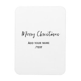 Íman Feliz Natal Elegante adiciona texto simples modern