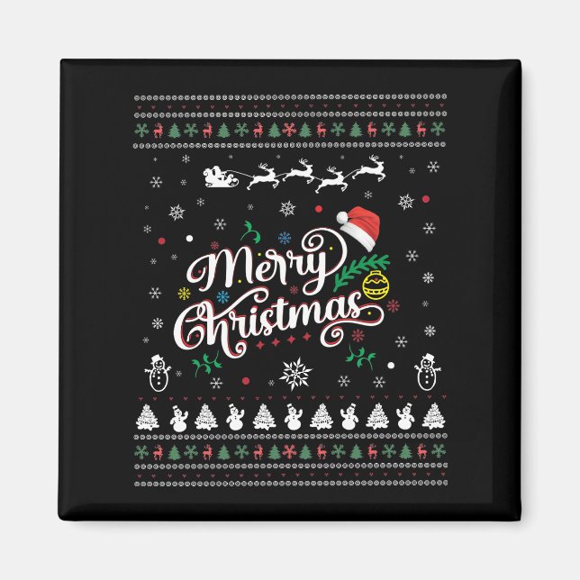 Íman Feliz Natal Engraçado (Frente)