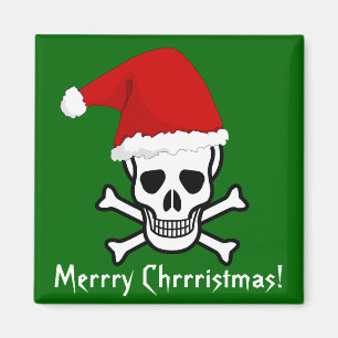 Íman Feliz Natal engraçado do pirata que cumprimenta
