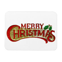 Feliz Natal Estilo de Vintagem Feriado Gift Magnet