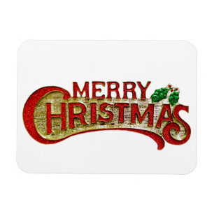 Íman Feliz Natal Estilo de Vintagem Feriado Gift Magnet