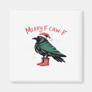 Íman Feliz Natal F Caw F Estilo Clássico Vintage