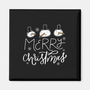 Íman Feliz Natal Família Snowman Homens Xmas