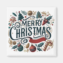 Íman Feliz Natal Festivo e Cordial