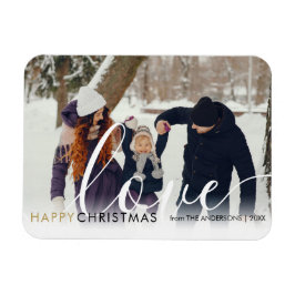 Íman Feliz Natal Foto Moderna Grafismo Chic Amor