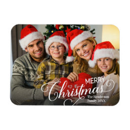Íman Feliz Natal Foto Personalizada Simples