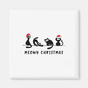 Íman Feliz Natal Gatinho Fofinho Gatos Papai Noel