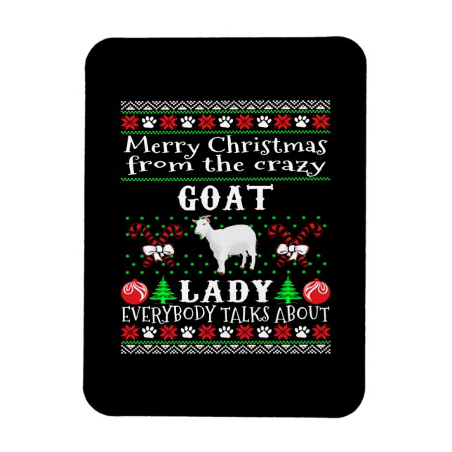 Íman Feliz Natal Gato Lady Ugly Gift (Vertical)
