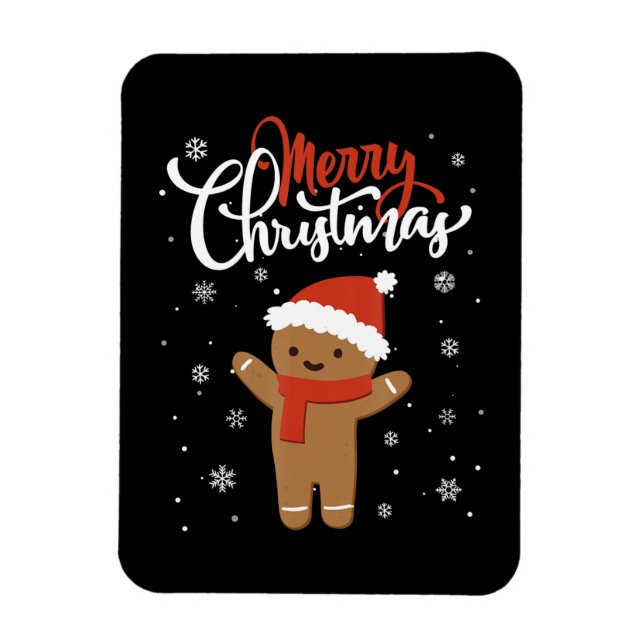 Íman Feliz Natal Ginger Bread Natal Natal Cookie (Vertical)