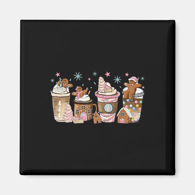 Íman Feliz Natal Gingercake Cookie Cafés Lat (Frente)