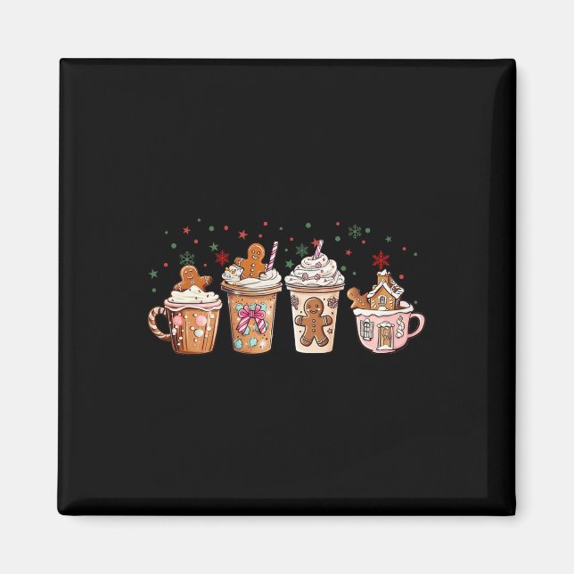 Íman Feliz Natal Gingercake Cookie Cafés Lat (Frente)