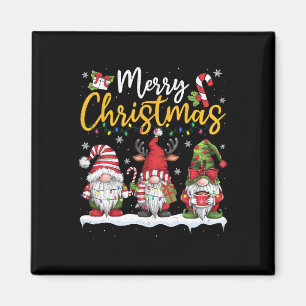 Íman Feliz Natal Gnomos Amantes da Família Xmas Mulhere
