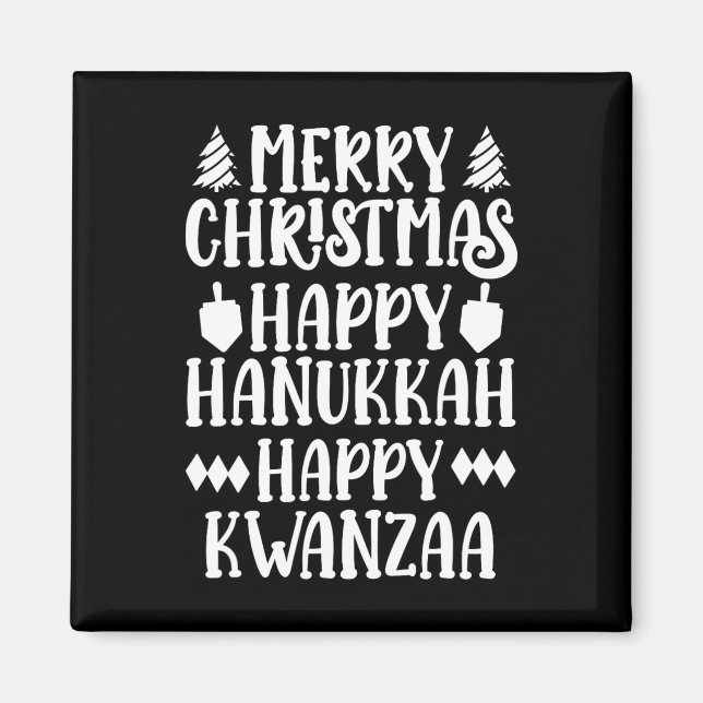 Íman Feliz Natal Hanukkah Feliz Kwanzaa 13 (Frente)