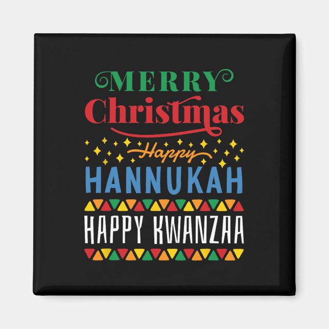 Íman Feliz Natal Hanukkah Feliz Kwanzaa 14 (Frente)
