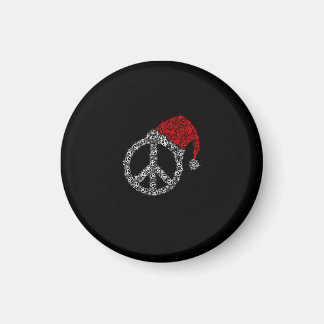 Íman Feliz Natal | Hippies Símbolo Santa Claus Hat