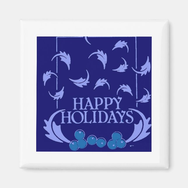 Íman Feliz Natal Holly (Frente)
