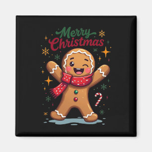 Íman Feliz Natal Homem de Biscoito Ginger Cute Festa de