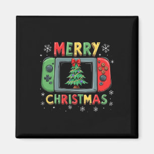 Íman Feliz Natal Homens Jovens Jovens Jogando Jogador X