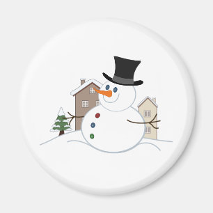 Íman Feliz Natal Ilustração de Neve