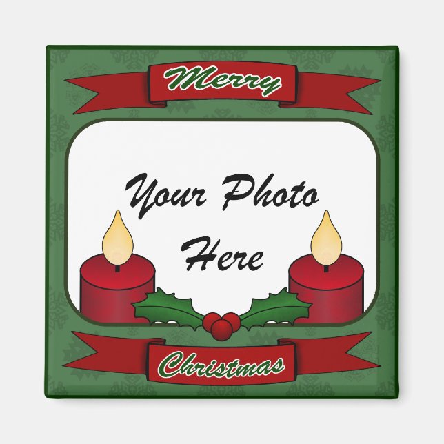 Íman Feliz Natal! Imagem Personalizada (Frente)