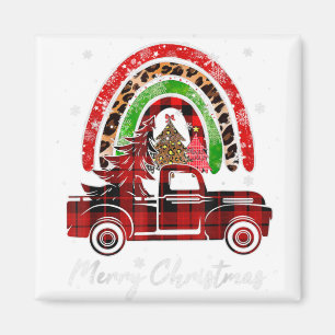 Íman Feliz Natal Leopard Buffalo Tree Red Pla