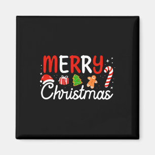 Íman Feliz Natal Luzes Santa Hat Família Xmas Homens W