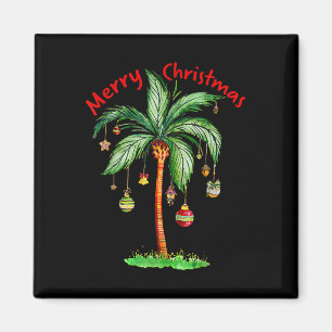 Íman Feliz Natal Palmeira Havaí Havaiano Tropical