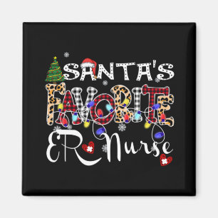 Íman Feliz Natal Papai Noel Enfermeira Favorita do Er L