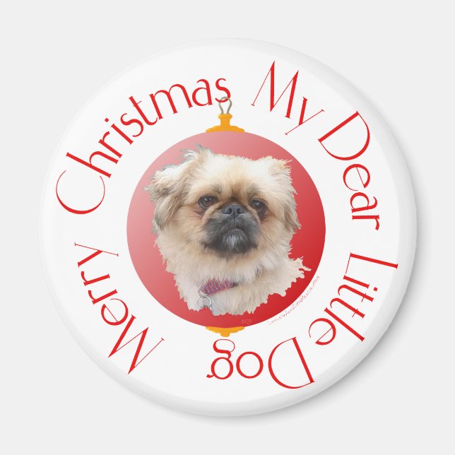 Íman Feliz Natal Pékinese (Frente)