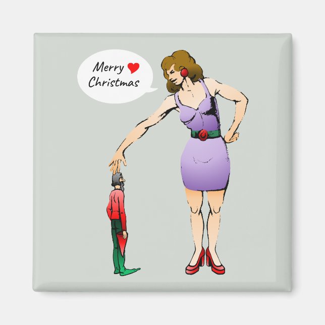 Íman Feliz Natal Pequeno Elfo  (Frente)
