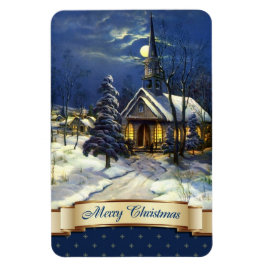 Íman Feliz Natal. Presente de Natal da Igreja Vintage