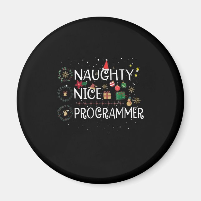 Íman Feliz Natal | Programador malvado (Frente)