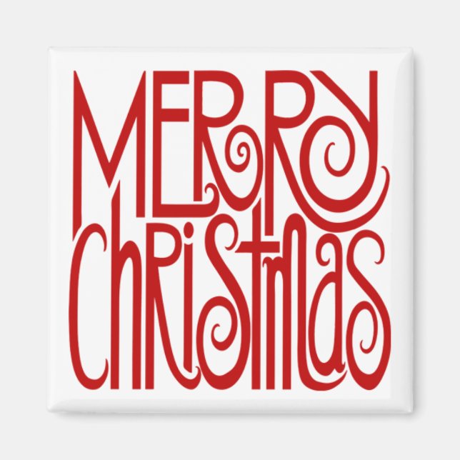 Íman Feliz Natal Red Magnet (Frente)