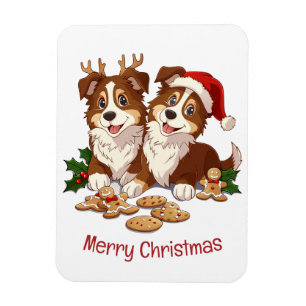Íman Feliz Natal Shetland Sheepdog