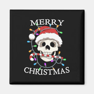 Íman Feliz Natal Skeleeton Men Women