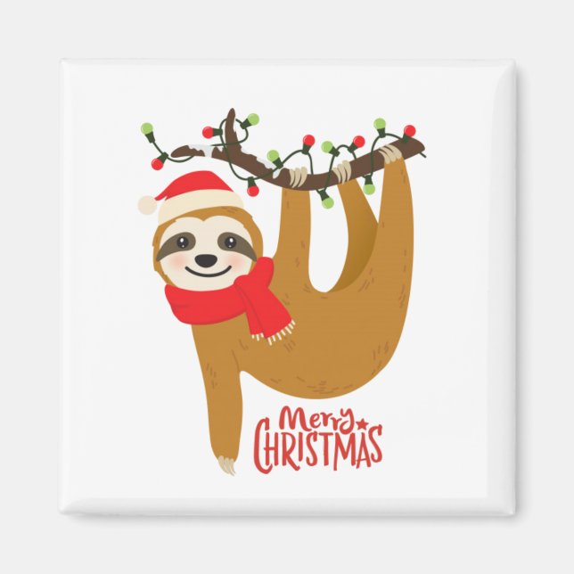 Íman Feliz Natal Sloth (Frente)