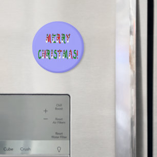 Íman Feliz Natal Snowman Font Magnet