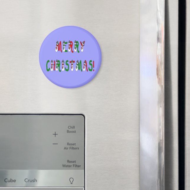 Íman Feliz Natal Snowman Font Magnet (In Situ (Fridge))