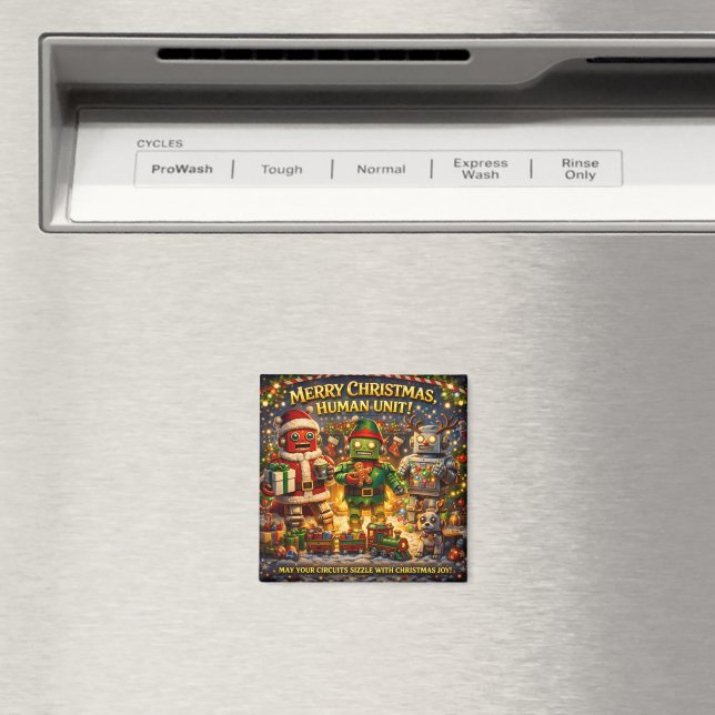 Íman Feliz Natal, unidade humana, divertido feriado de  (In Situ (Dishwasher))