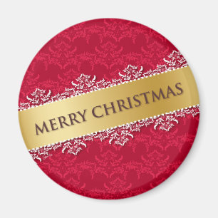 Íman Feliz Natal vermelho - Magnet