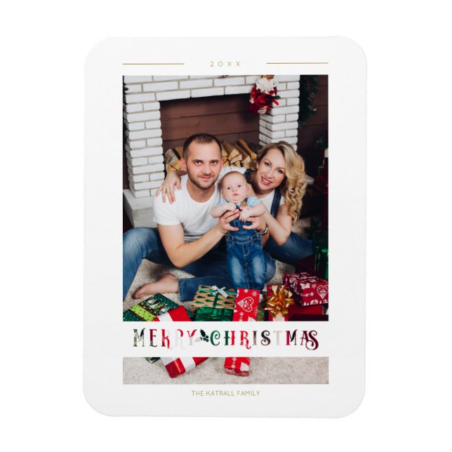 Íman Feliz Natal Wimshical Calliographic Cut Paper (Vertical)