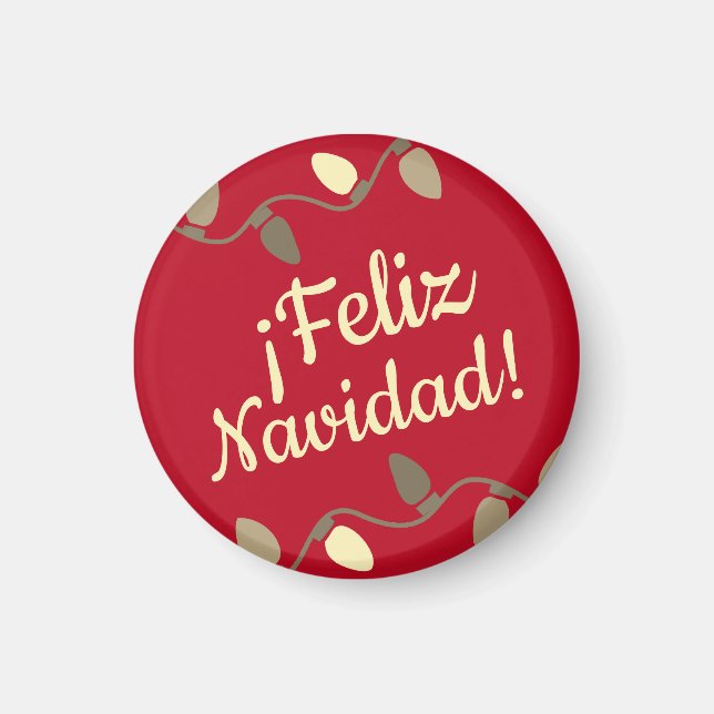 Íman Feliz Navidad Feliz, Feliz Natal em Espanha (Frente)