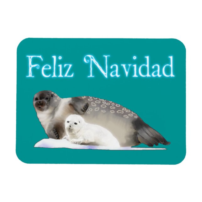Íman Feliz Navidad - Selo com Toque (Horizontal)