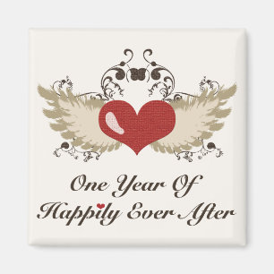 Íman Feliz nunca após o ø ímã do casamento do