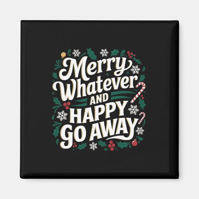 Íman Feliz O Que Quer Que Seja E Feliz Natal Que Vá Emb (Frente)