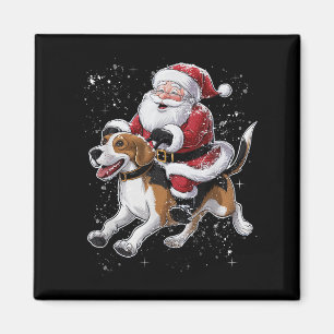 Íman Feliz Pai Natal A Andar No Natal Do Cachorro Da Be