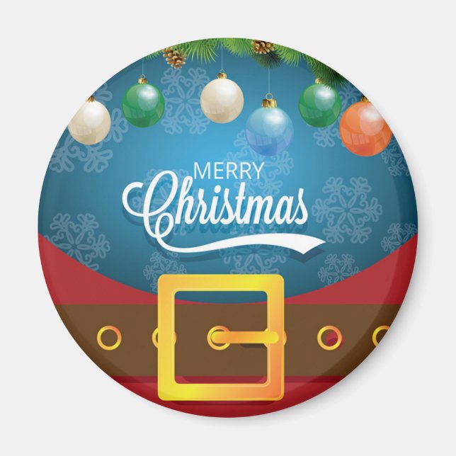 Íman Feliz Papai noel de Natal (Frente)