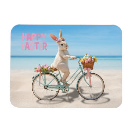 Íman Feliz Páscoa Ilha de Hilton Head Bicicleta na Prai