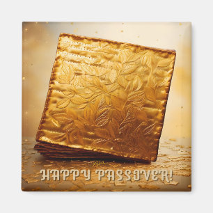 Íman Feliz Passover! Ouro Matzah